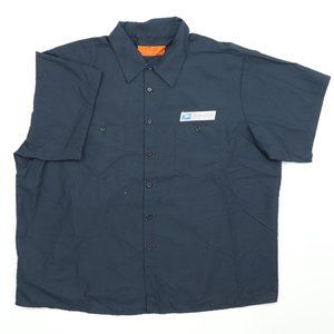 United States Postal Service Adult 4XL Uniform Shirt Short Sleeve Button Blue